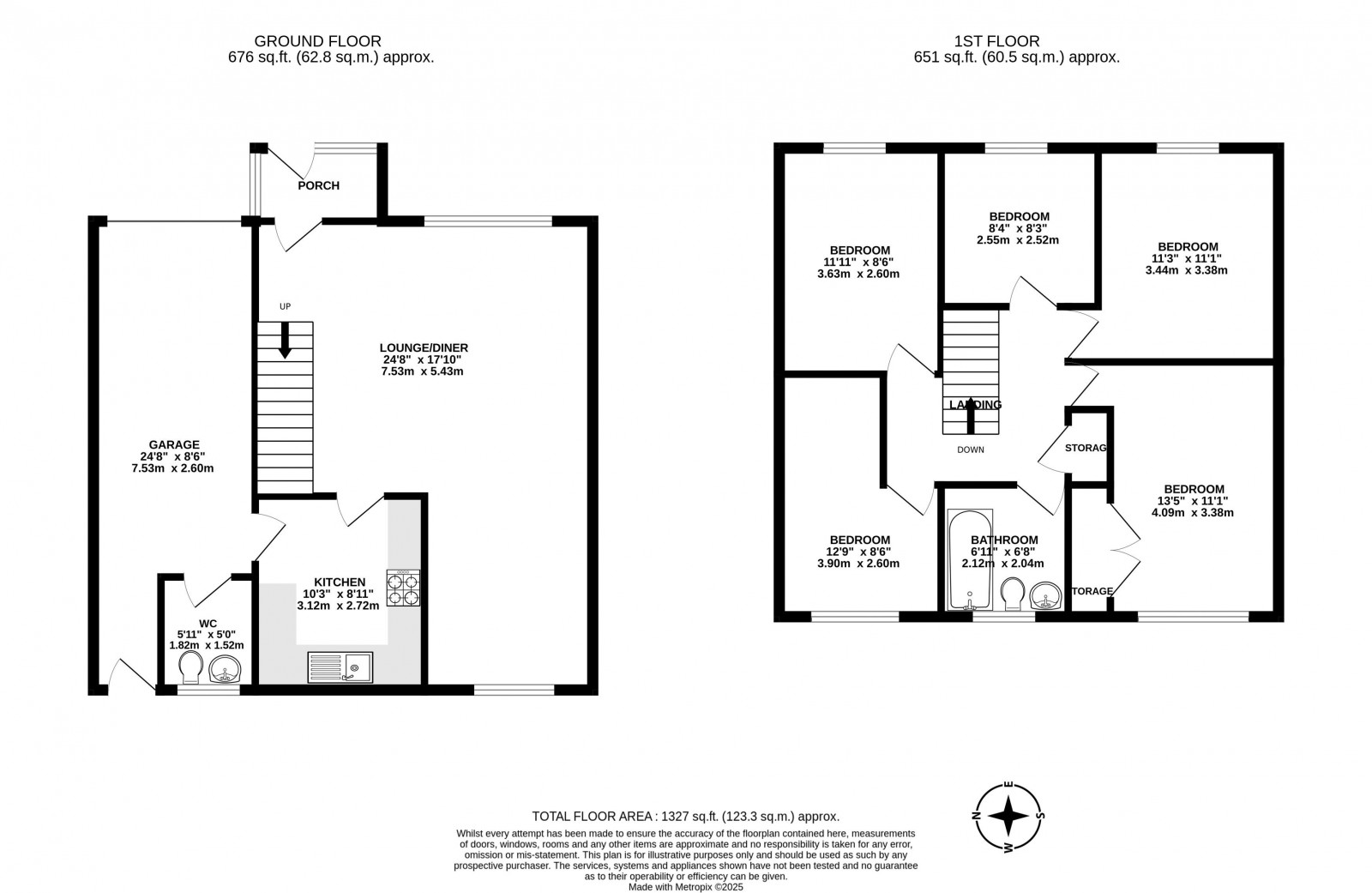 Floorplan for Walter Scott Avenue, Wigan