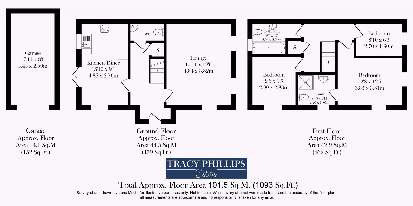 Floorplan for Moss Green Close, Standish