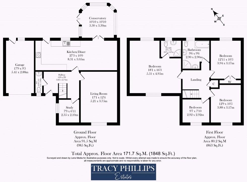 Floorplan for Cranleigh, Standish, Wigan