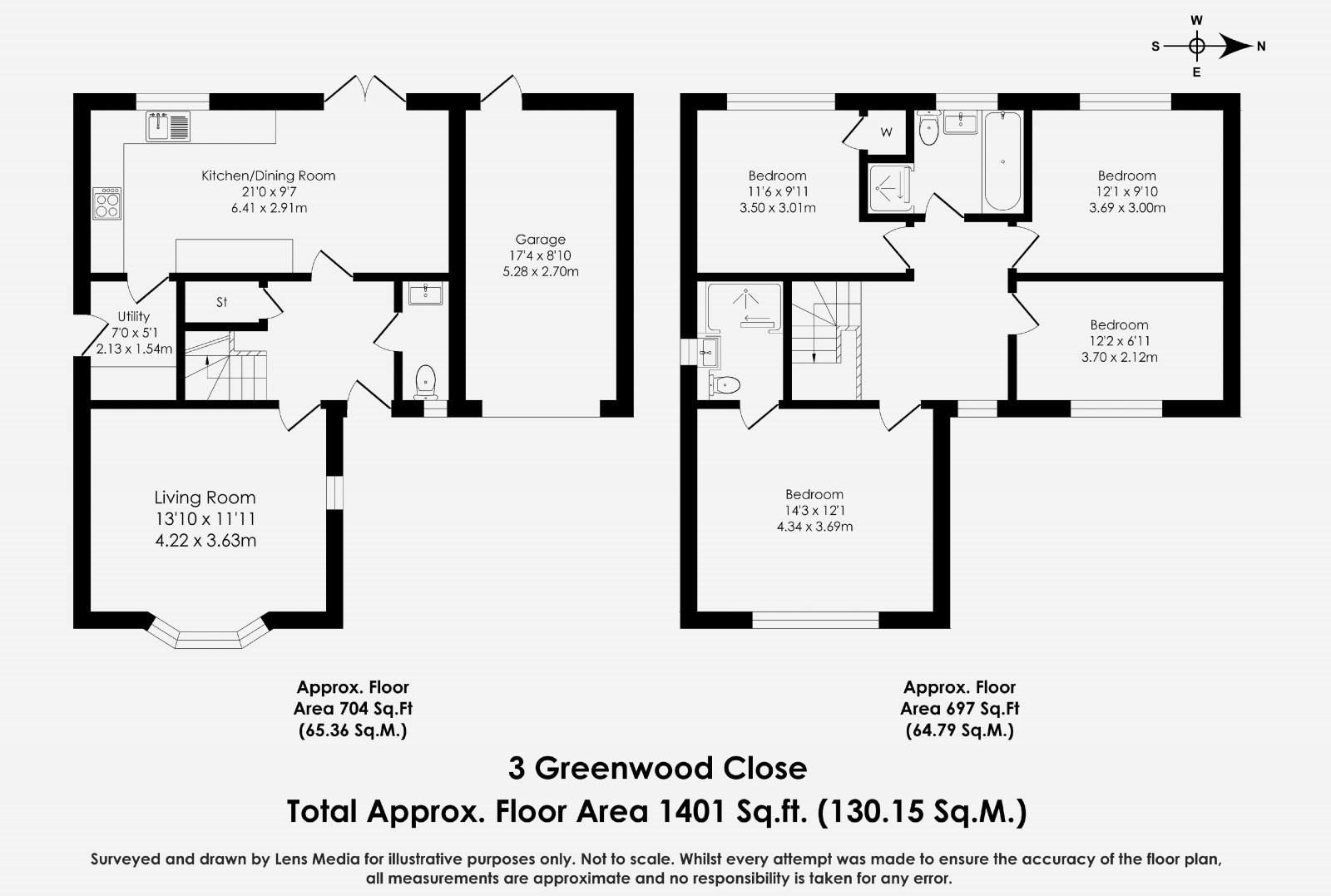 Floorplan for Greenwood Close, Wigan