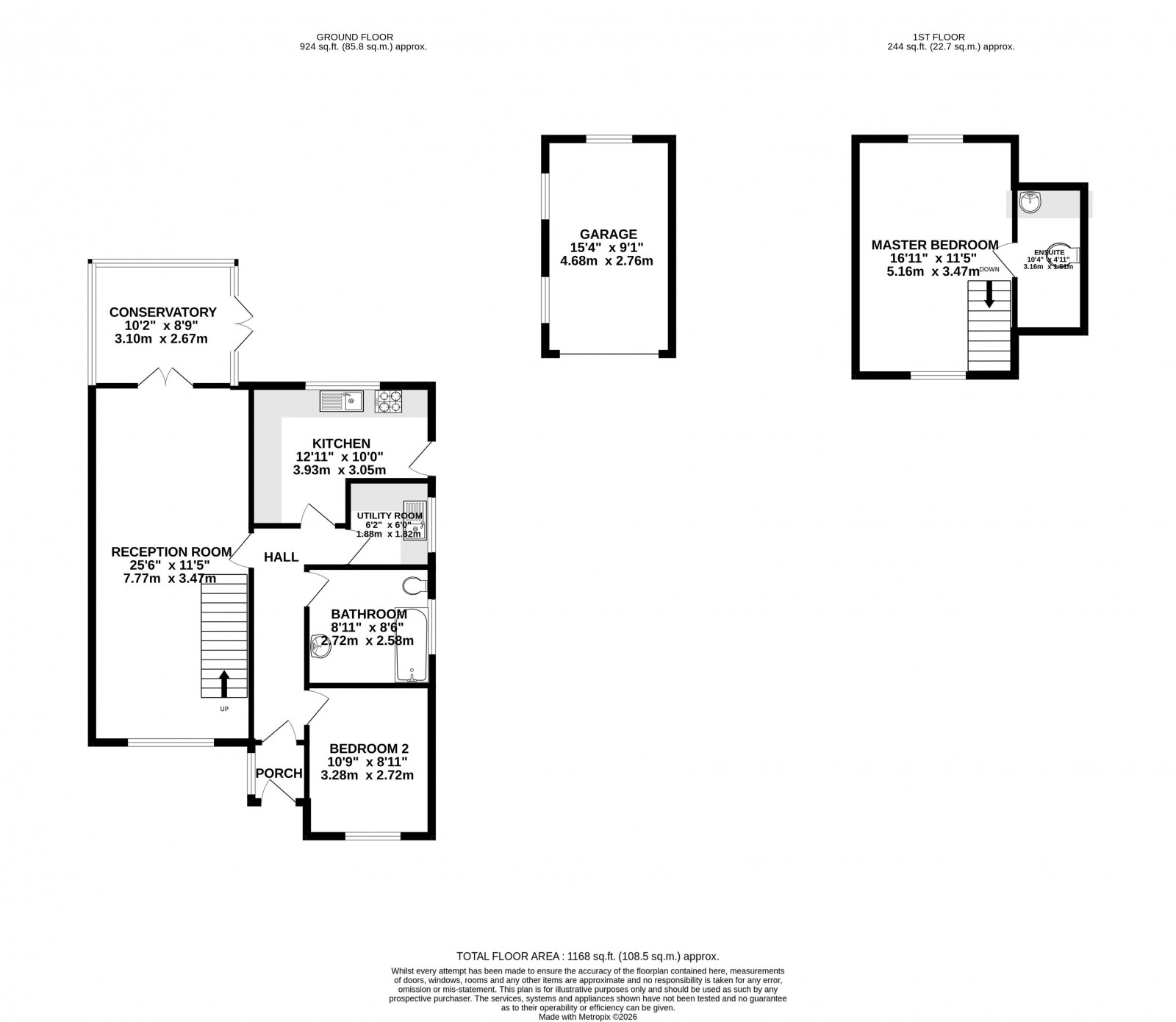 Floorplan for Bentham Road, Standish, Wigan
