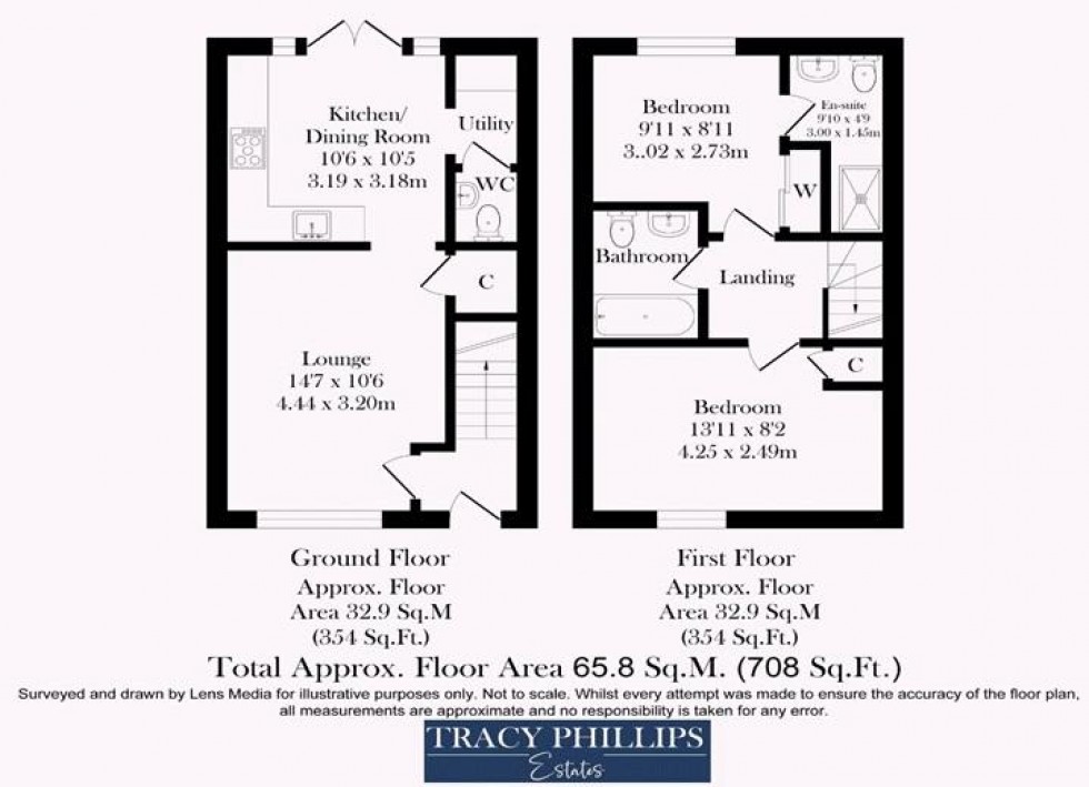 Floorplan for Buttercup Meadow, Standish, Wigan