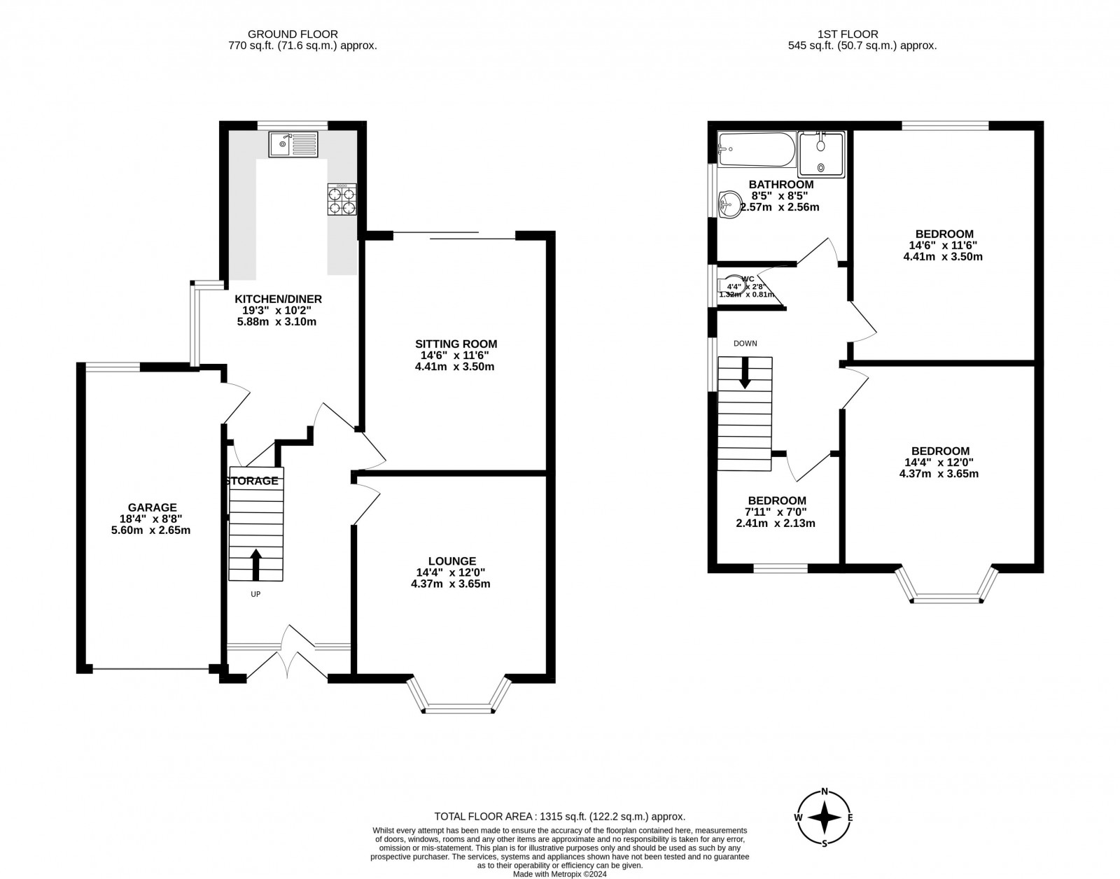 Floorplan for Greenways, Standish, Wigan