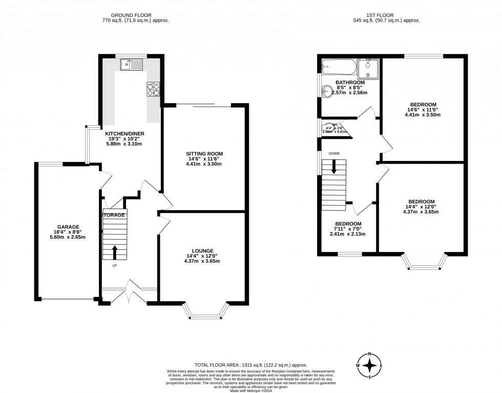 Floorplan for Greenways, Standish, Wigan