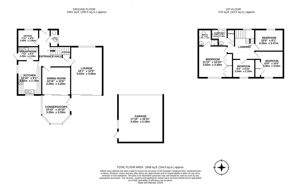 Floorplan for Pilgrims Way, Standish, Wigan