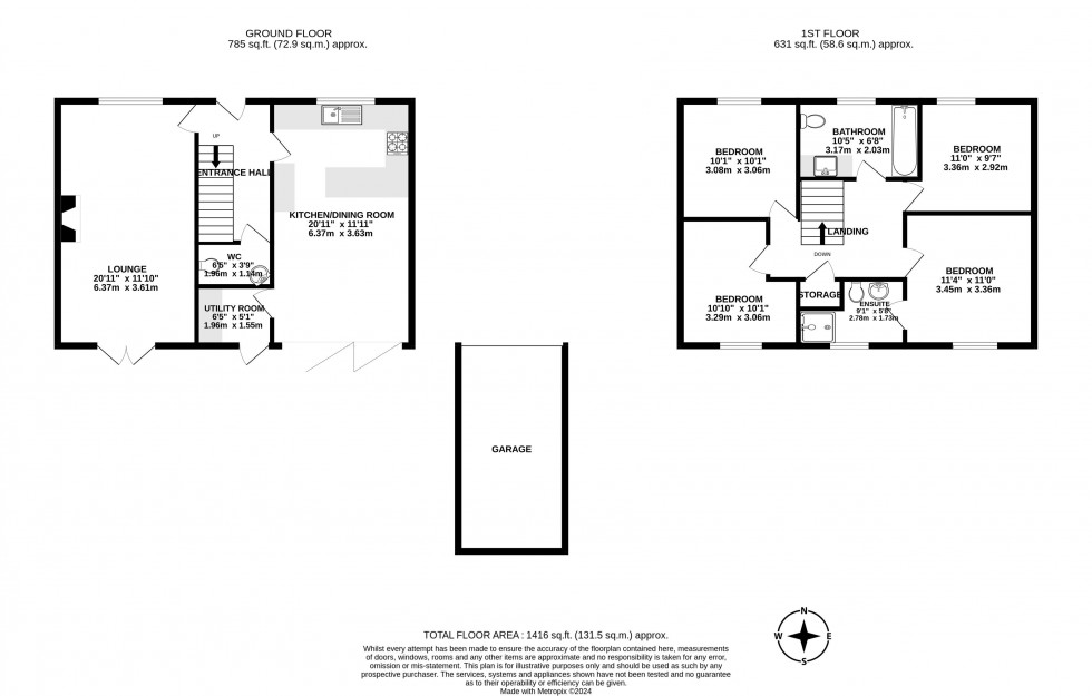 Floorplan for Iron Drive, Standish, Wigan