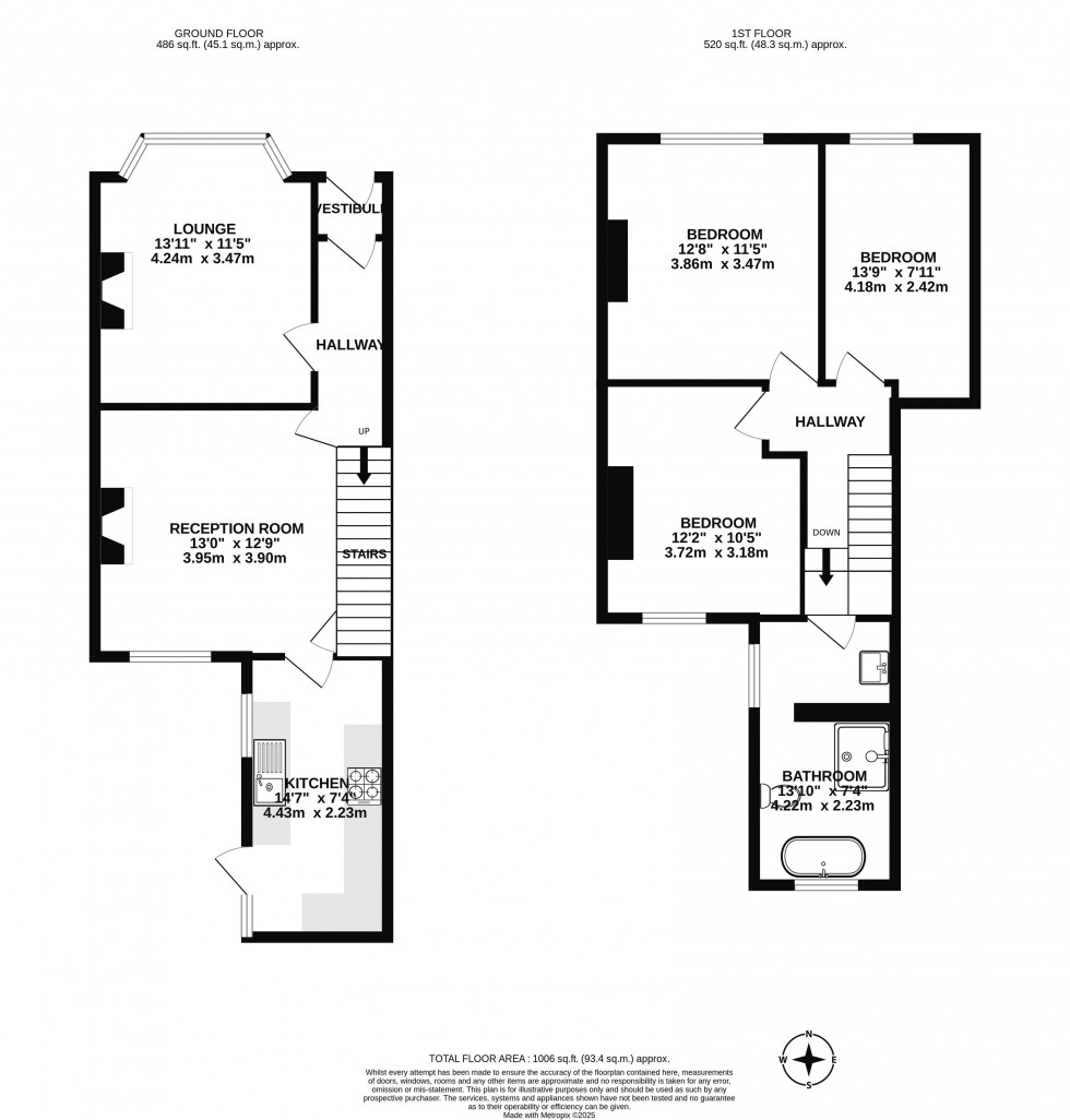 Floorplan for The Green, Eccleston, Chorley