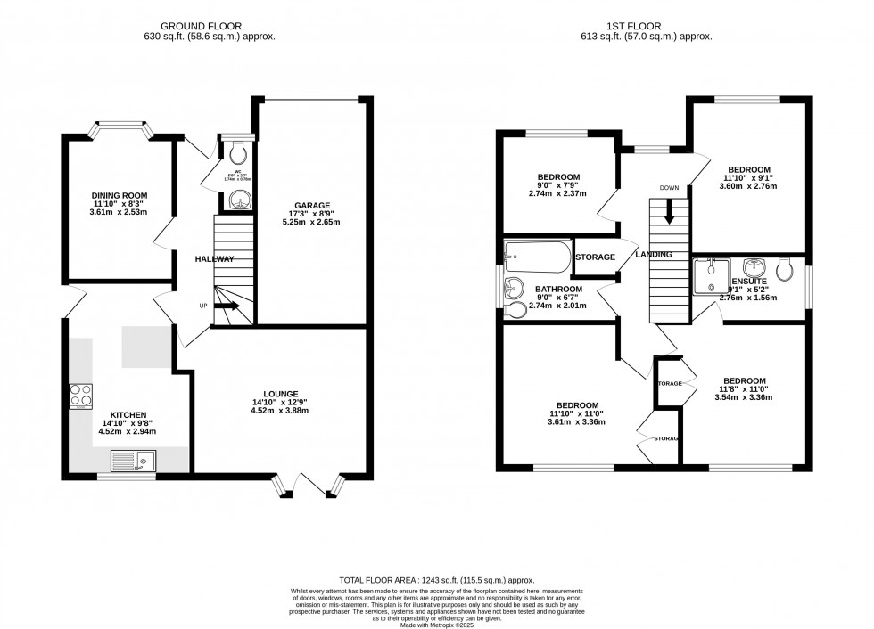 Floorplan for Churchlands Lane, Standish, Wigan