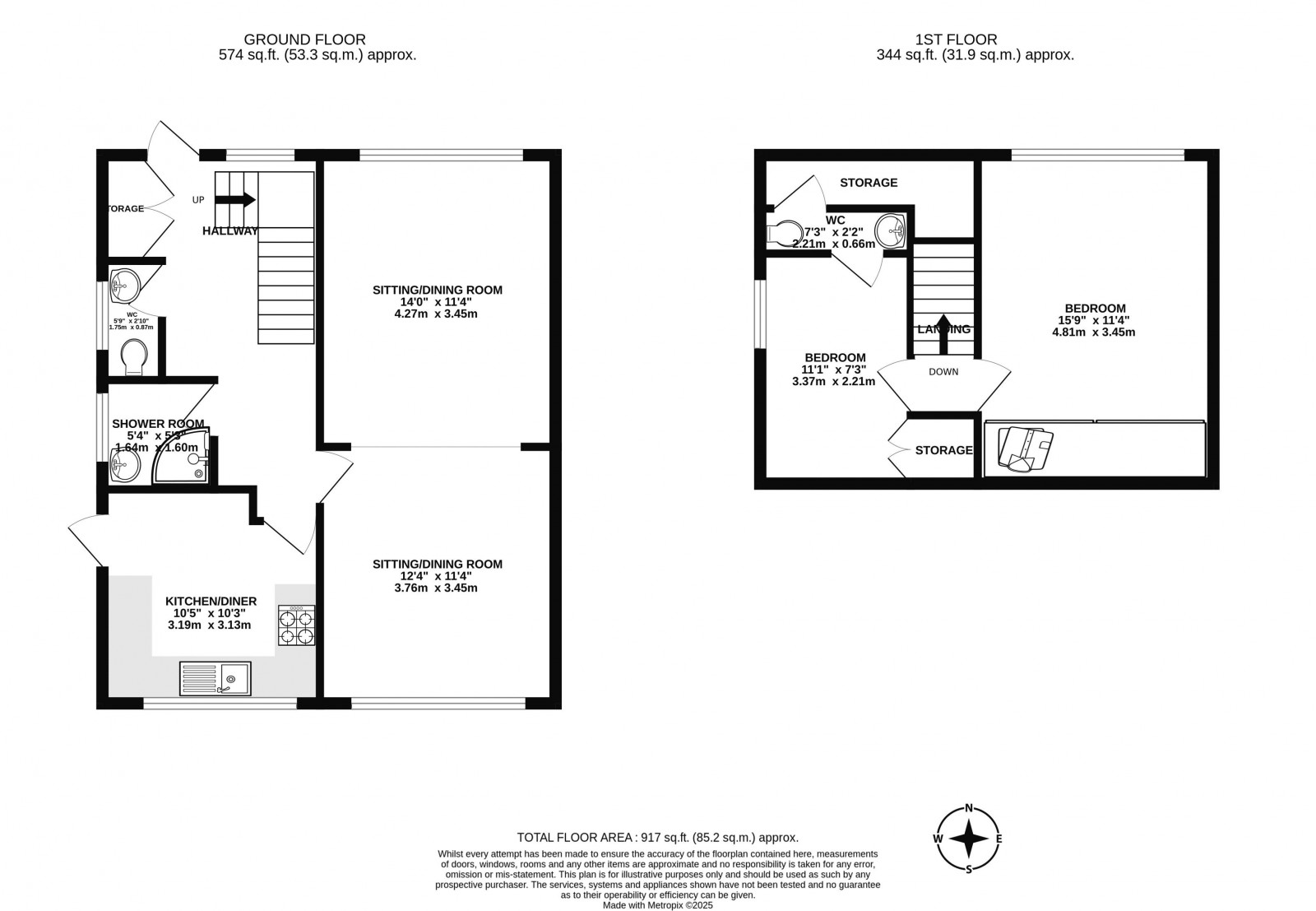 Floorplan for Fern Close, Shevington, Wigan