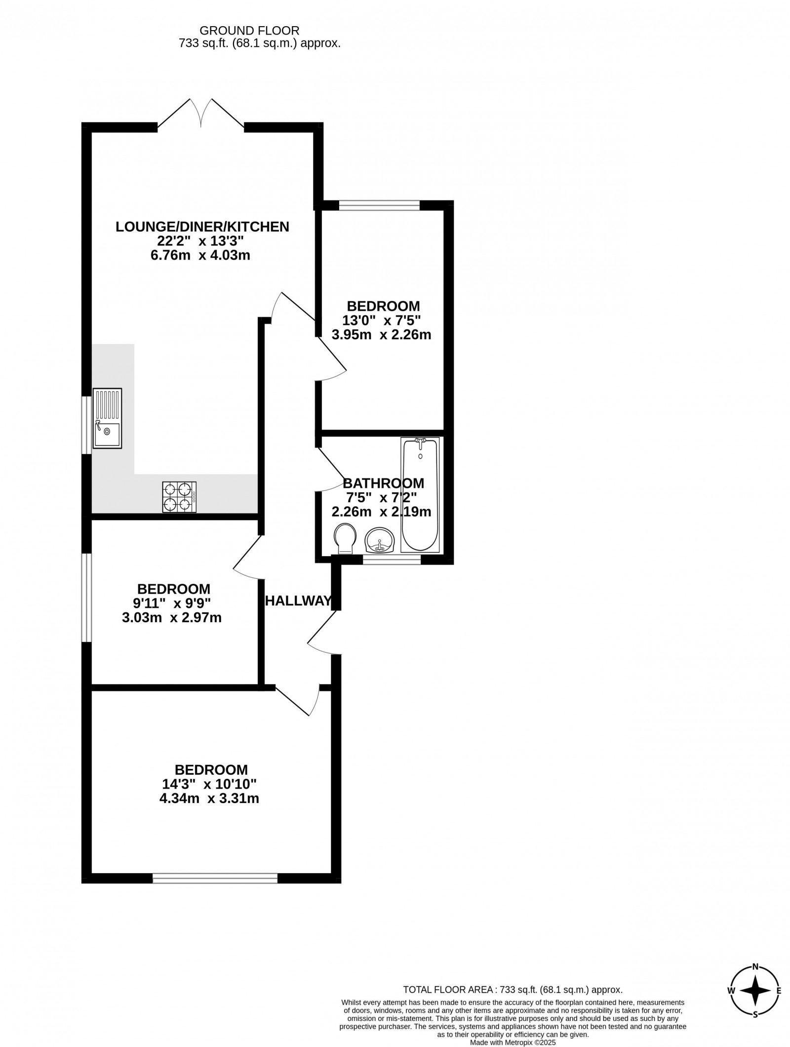 Floorplan for Kilburn Drive, Shevington, Wigan