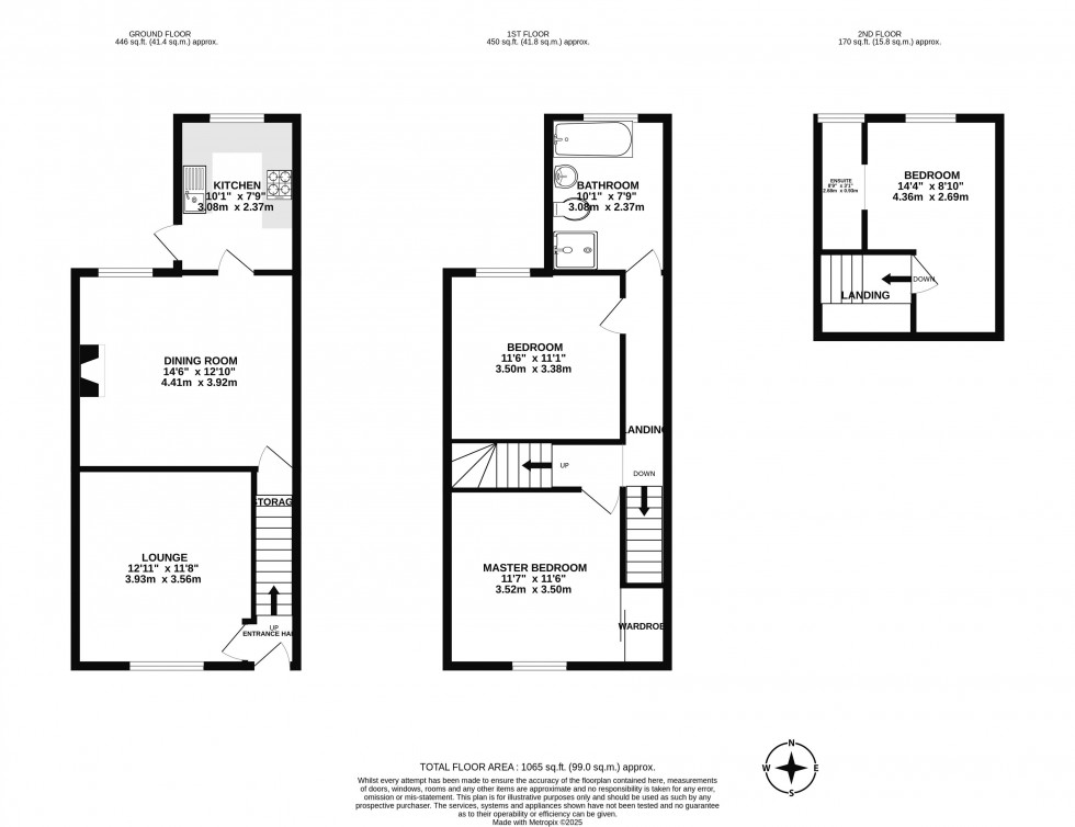 Floorplan for Quakers Terrace, Standish, Wigan