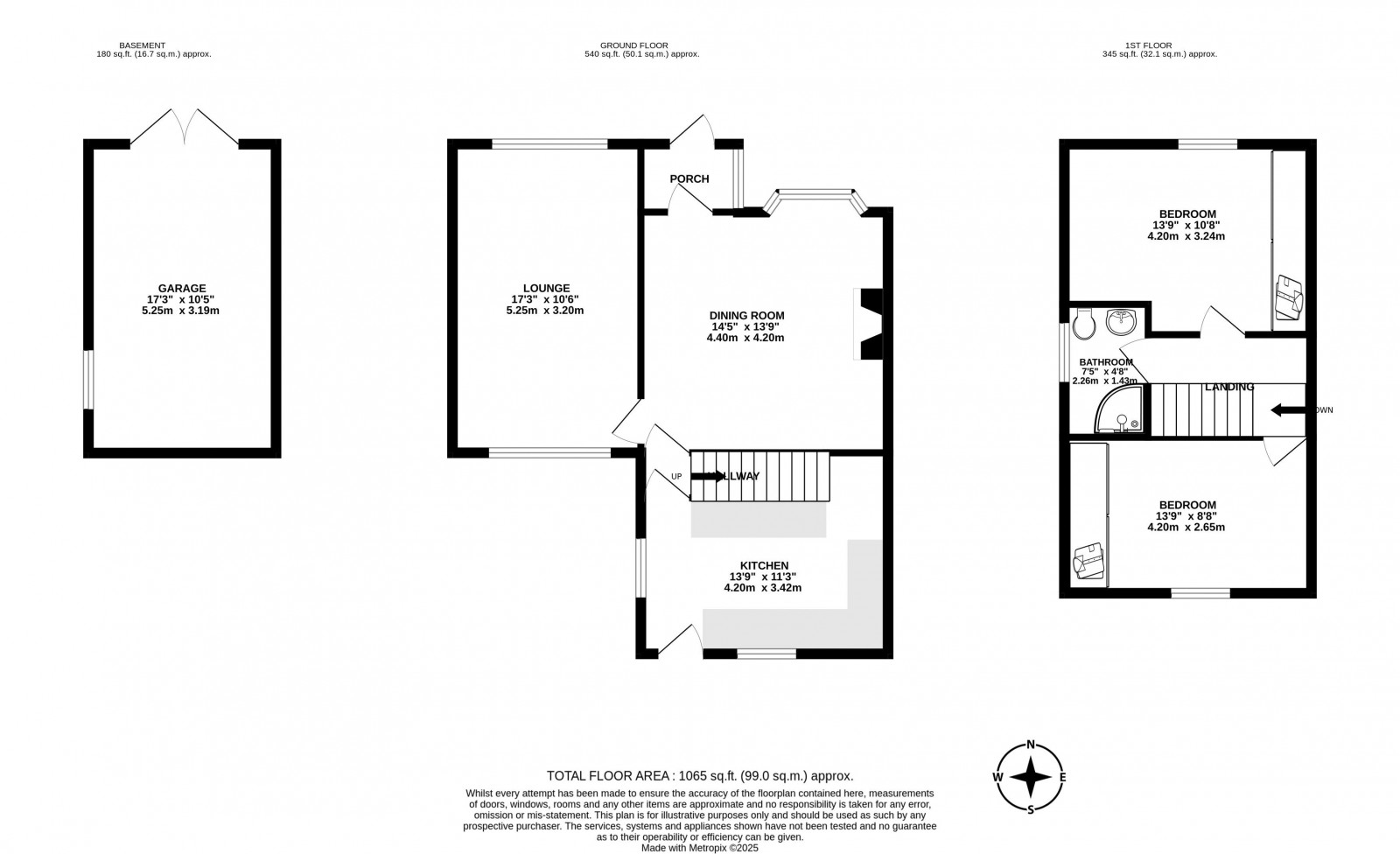 Floorplan for The Nook, Appley Bridge, Wigan