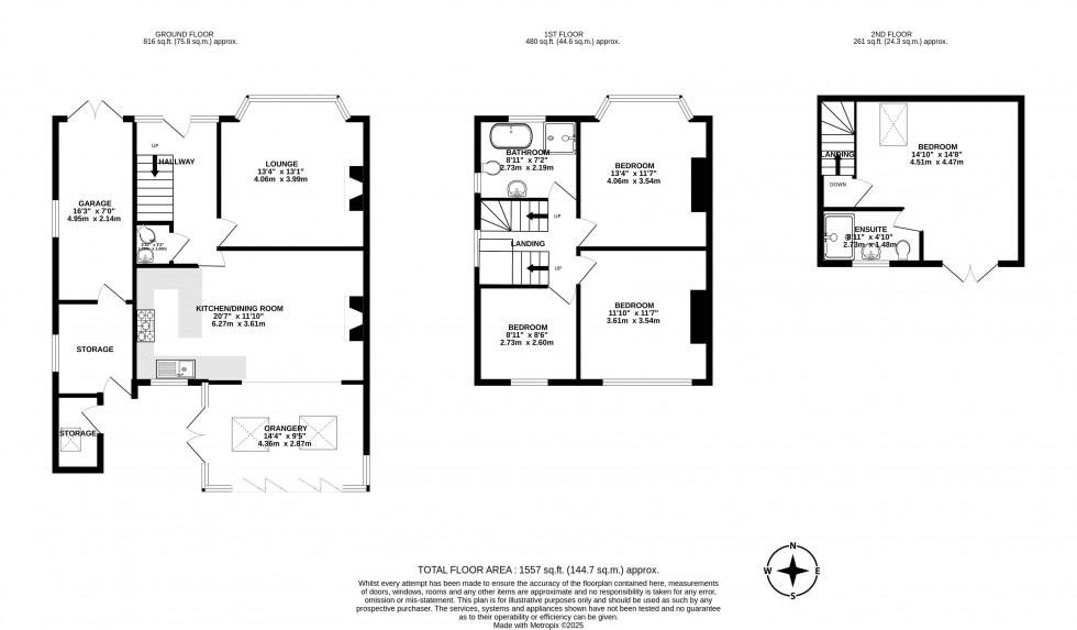 Floorplan for Appley Lane North, Appley Bridge, Wigan