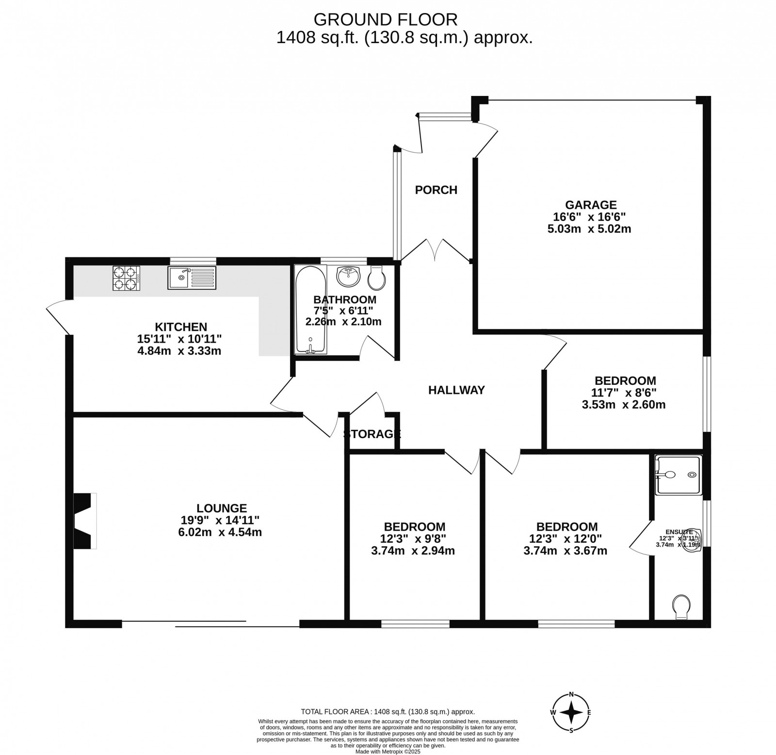 Floorplan for Calicowood Avenue, Shevington, Wigan