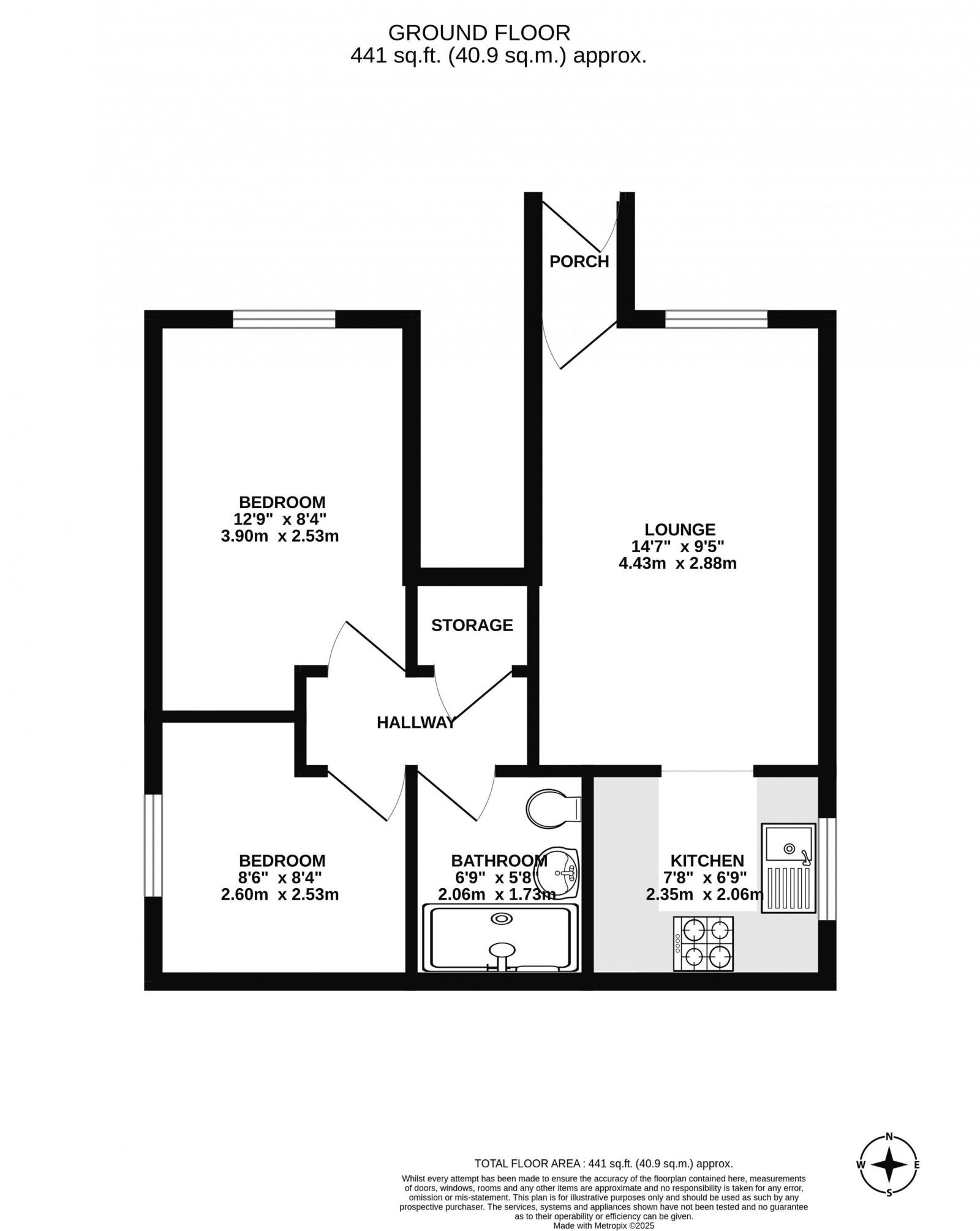 Floorplan for St. James Court, Standish, Wigan