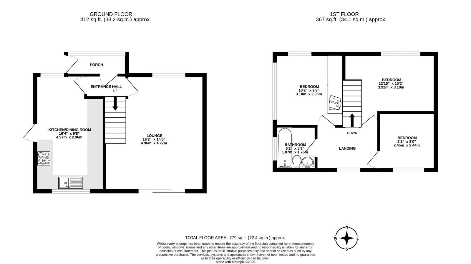 Floorplan for Birley Close, Appley Bridge, Wigan