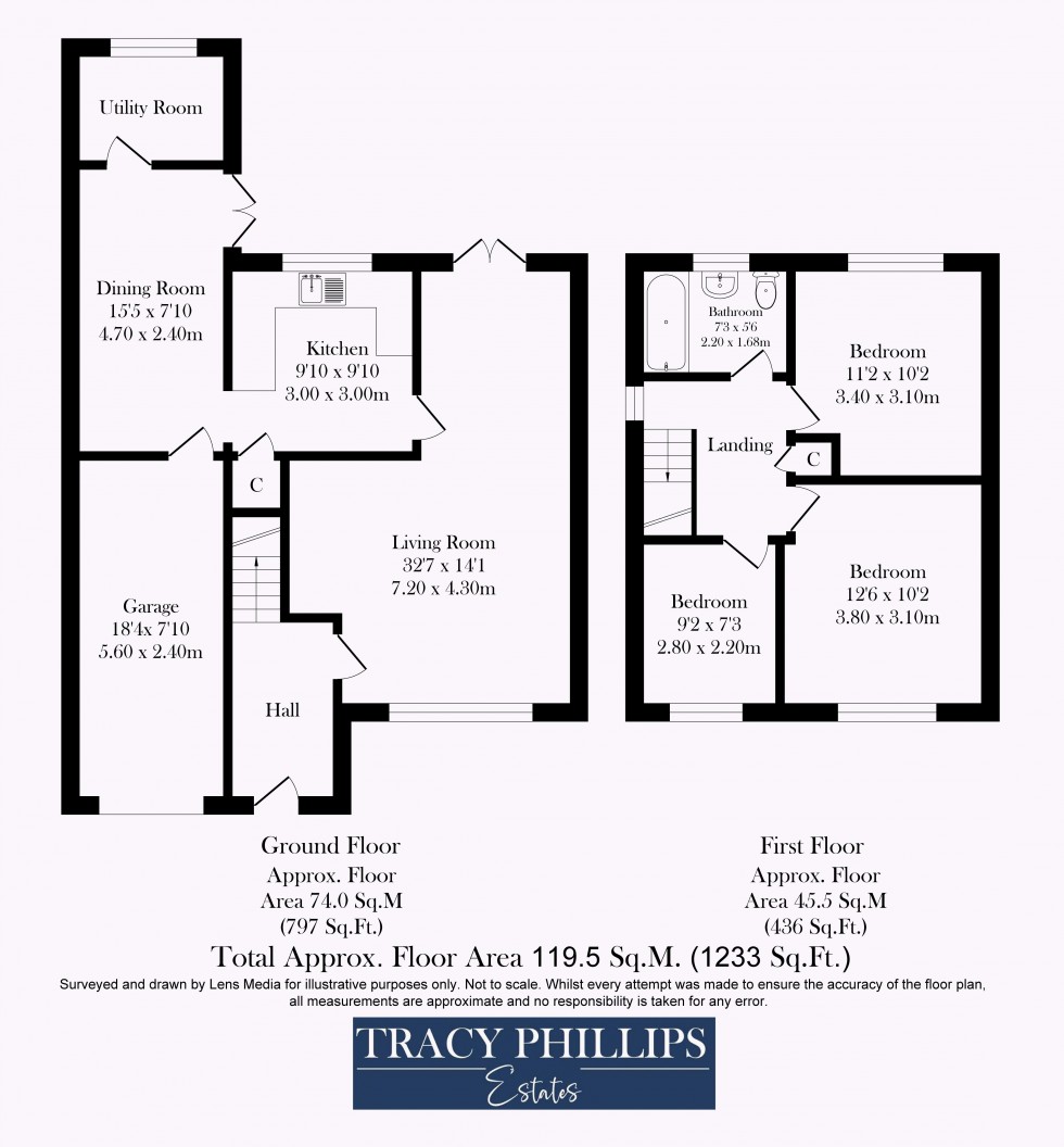 Floorplan for Millbank, Appley Bridge, Wigan