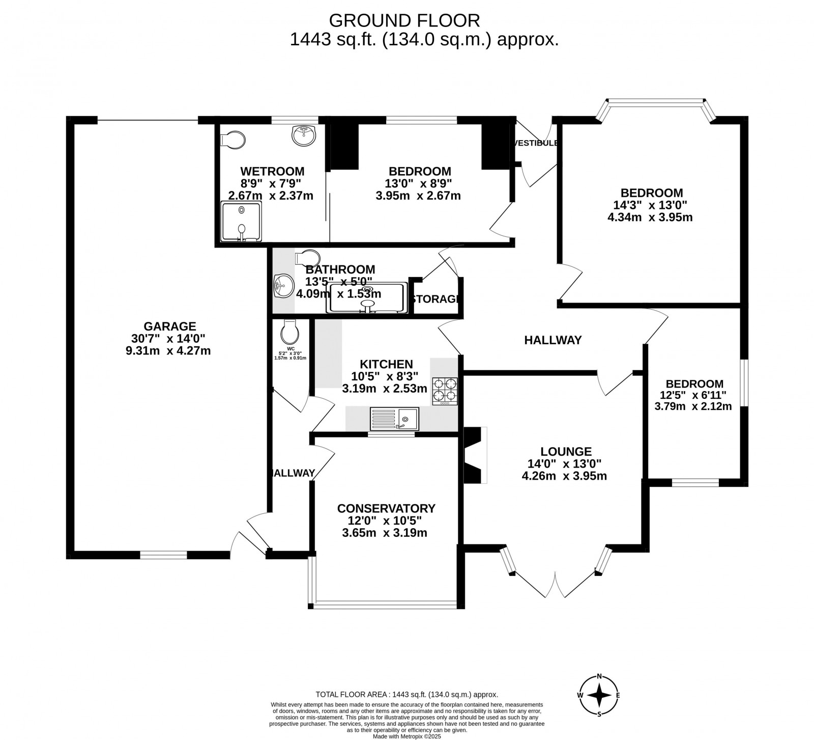Floorplan for Moor Road, Orrell, Wigan