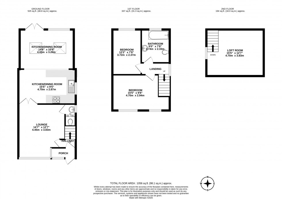 Floorplan for Appley Lane South, Appley Bridge, Wigan