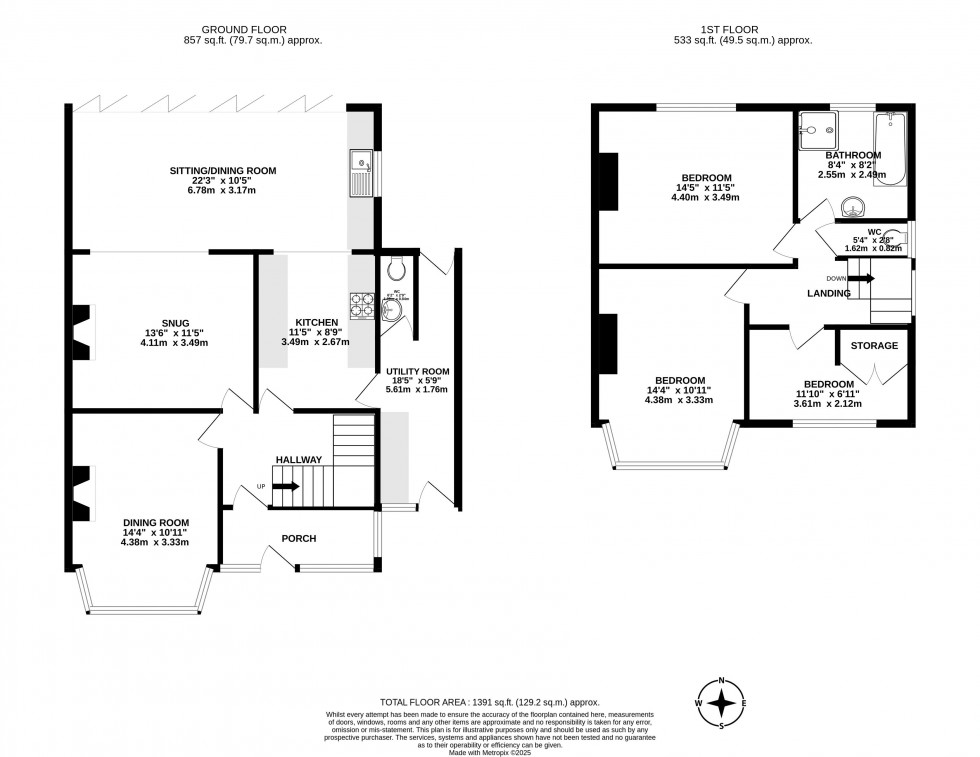 Floorplan for Whitley Crescent, Wigan