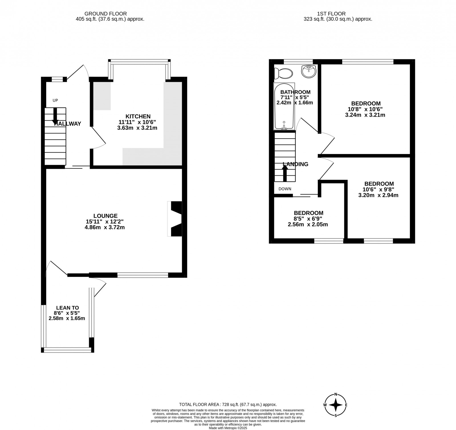 Floorplan for Baxter Street, Wigan
