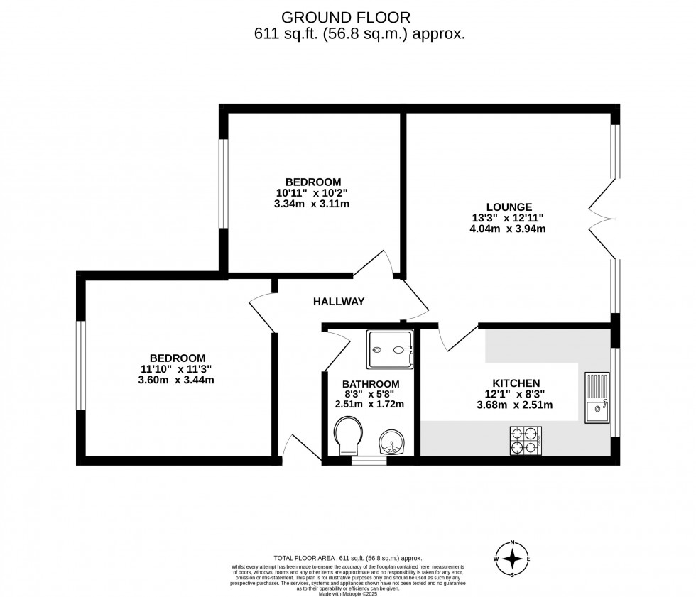 Floorplan for Gill Avenue, Shevington, Wigan