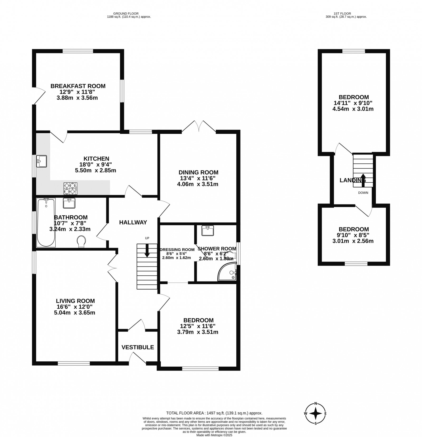 Floorplan for Preston Road, Charnock Richard, Chorley