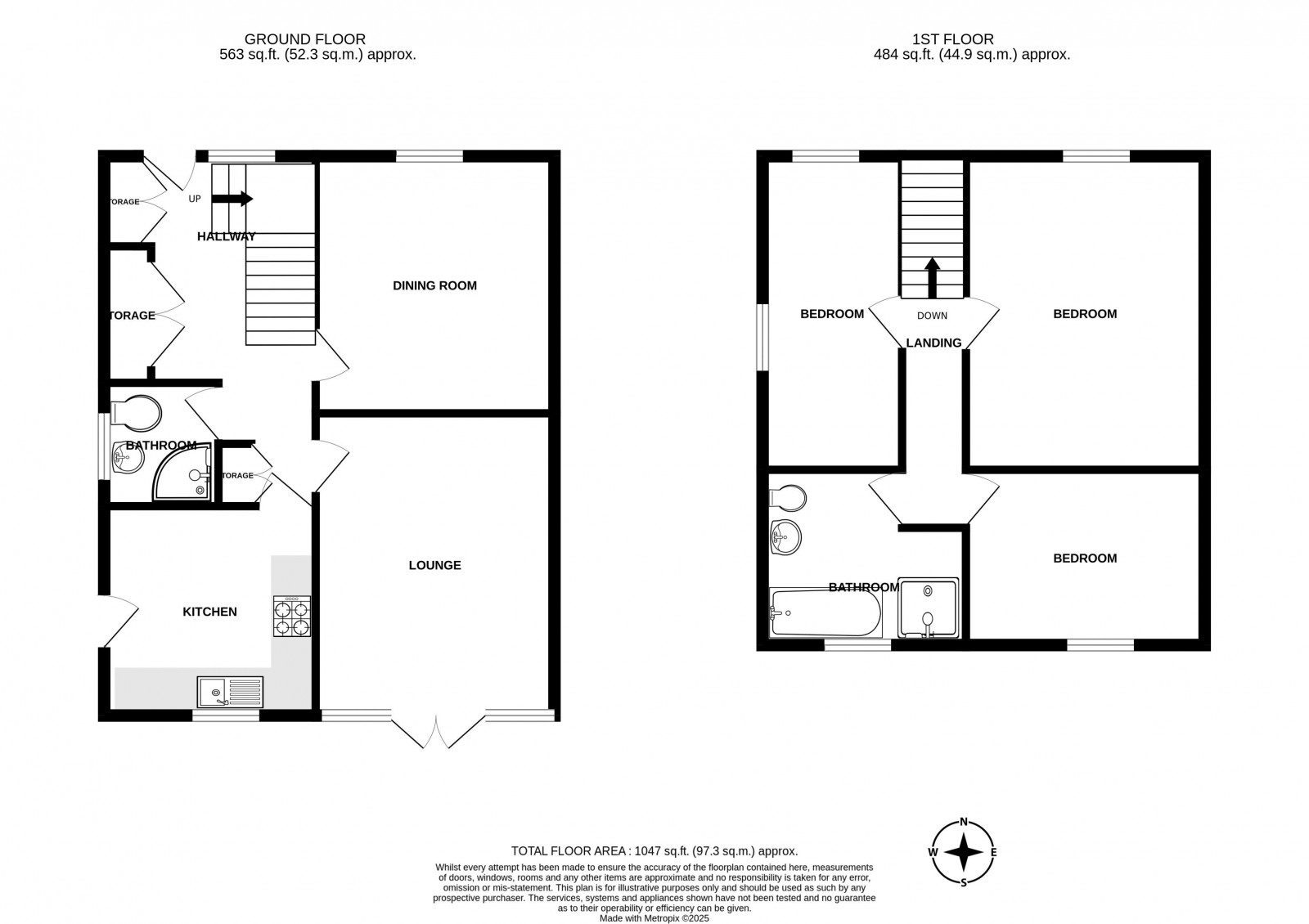 Floorplan for Dovedale Drive, Wigan