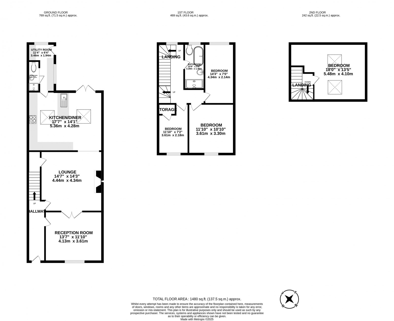 Floorplan for Broadhurst Lane, Wrightington, Wigan