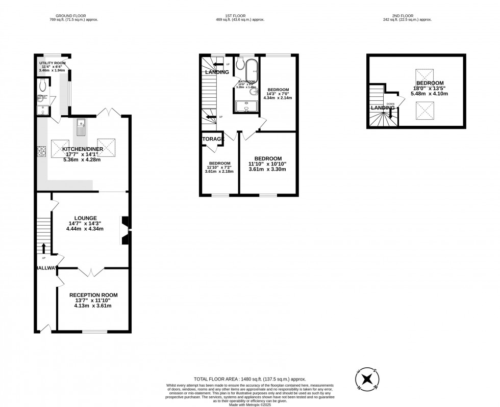 Floorplan for Broadhurst Lane, Wrightington, Wigan