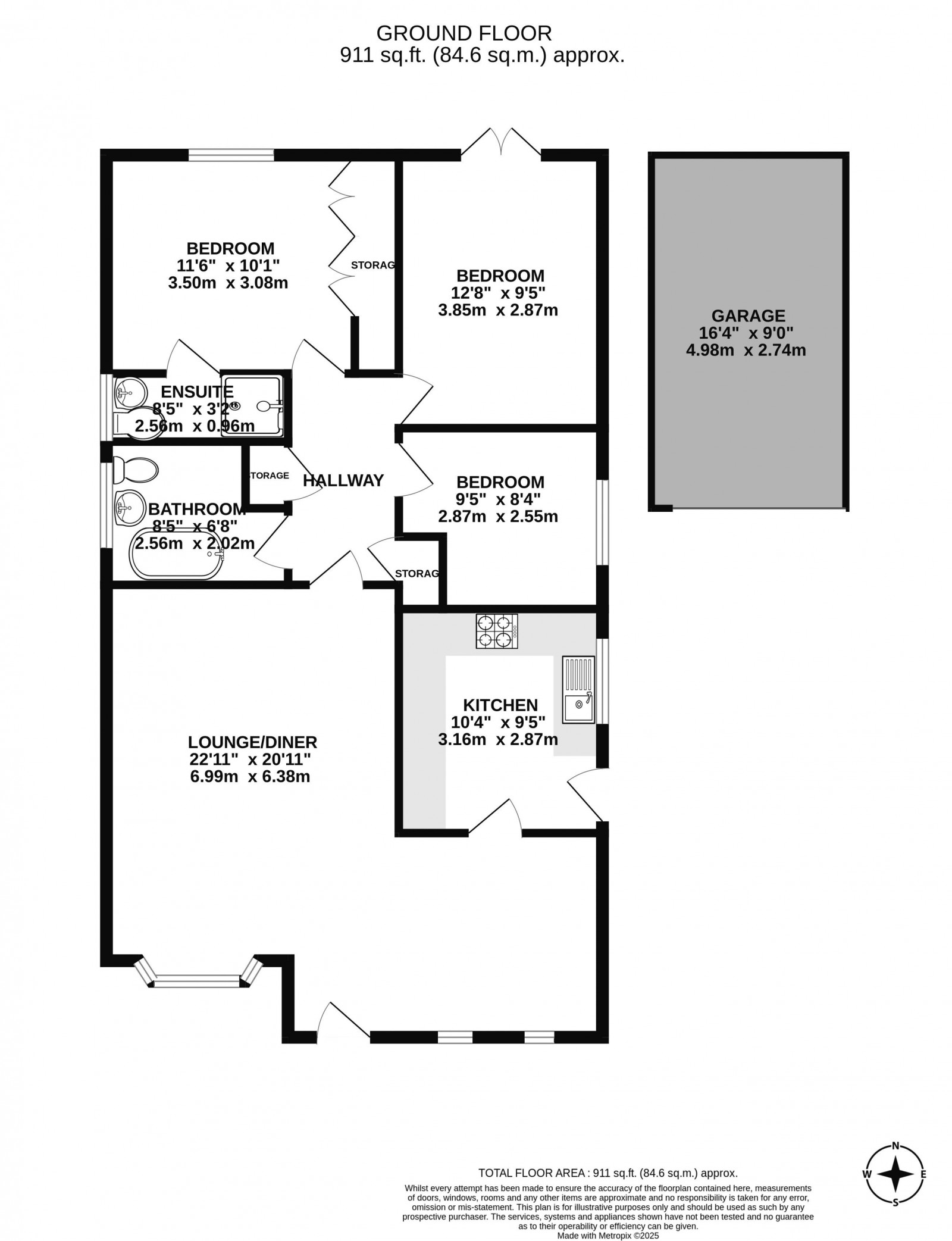 Floorplan for Cranstal Drive, Hindley Green, Wigan