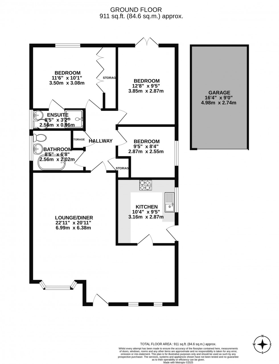 Floorplan for Cranstal Drive, Hindley Green, Wigan