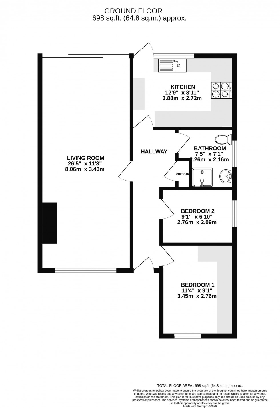 Floorplan for Sheldon Avenue, Standish, Wigan