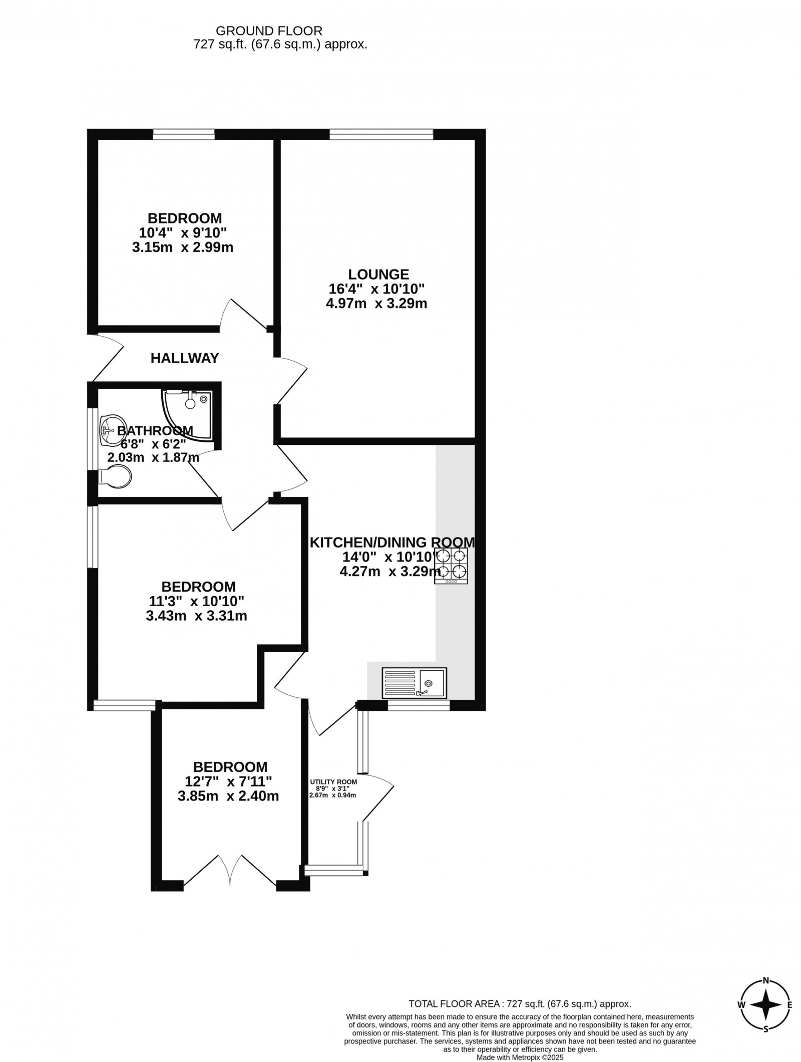 Floorplan for Martland Avenue, Shevington, Wigan