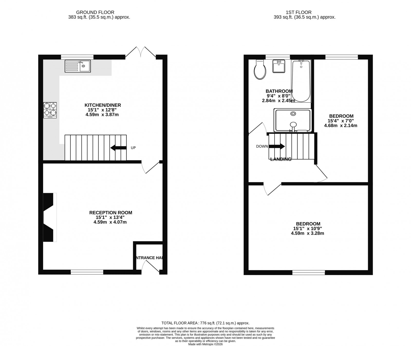 Floorplan for Holme Terrace, Swinley, Wigan