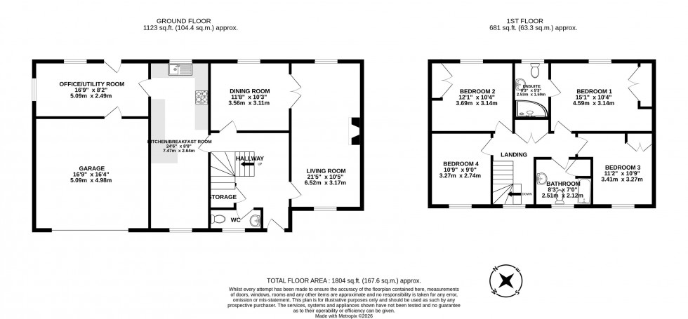 Floorplan for Maldon Road, Standish