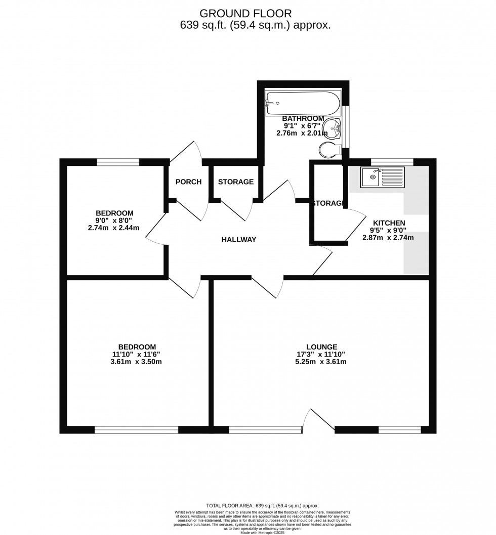 Floorplan for Spencer Road, Wigan