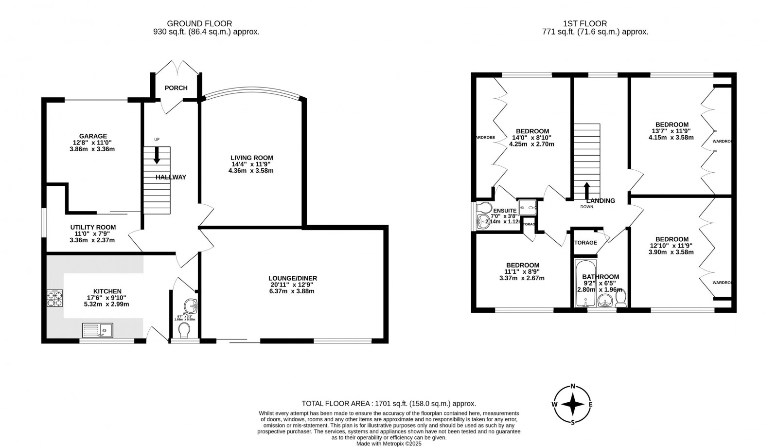 Floorplan for Glenside, Appley Bridge, Wigan