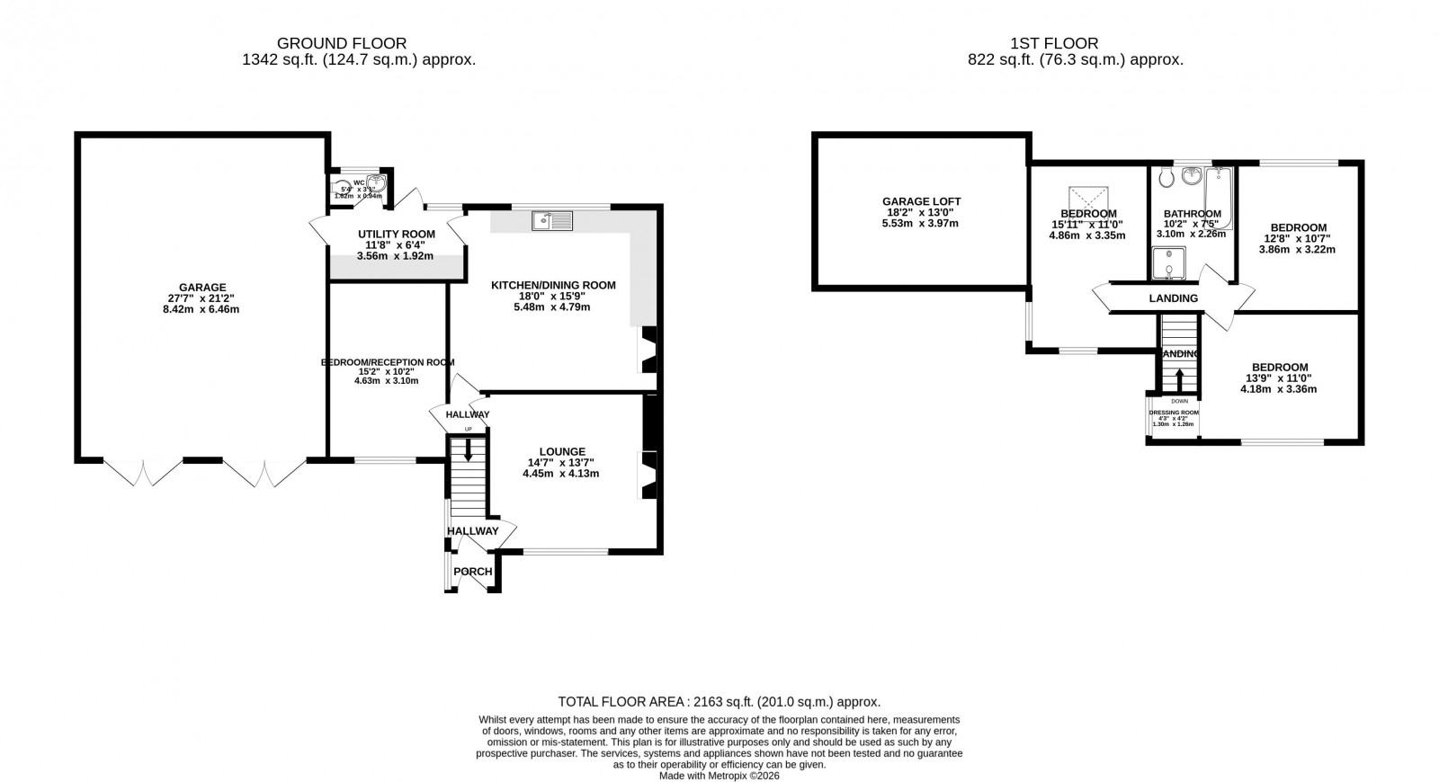 Floorplan for Liverpool Road, Bickerstaffe