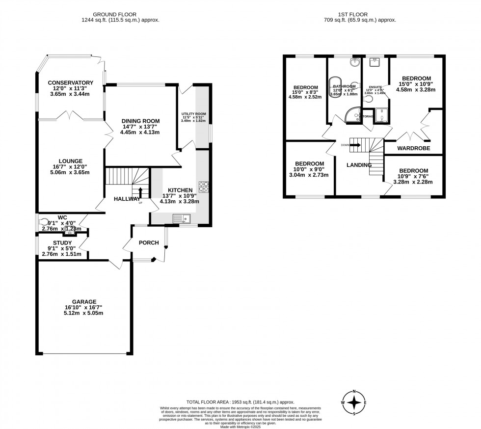 Floorplan for Pear Tree Avenue, Coppull, Chorley