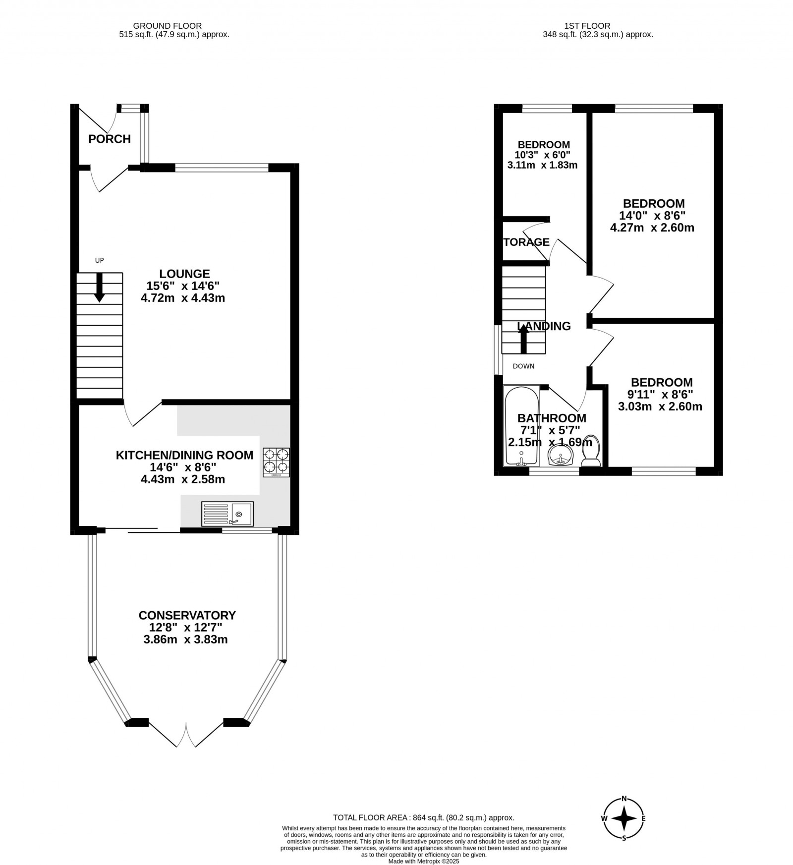 Floorplan for Abbeydale, Appley Bridge, Wigan