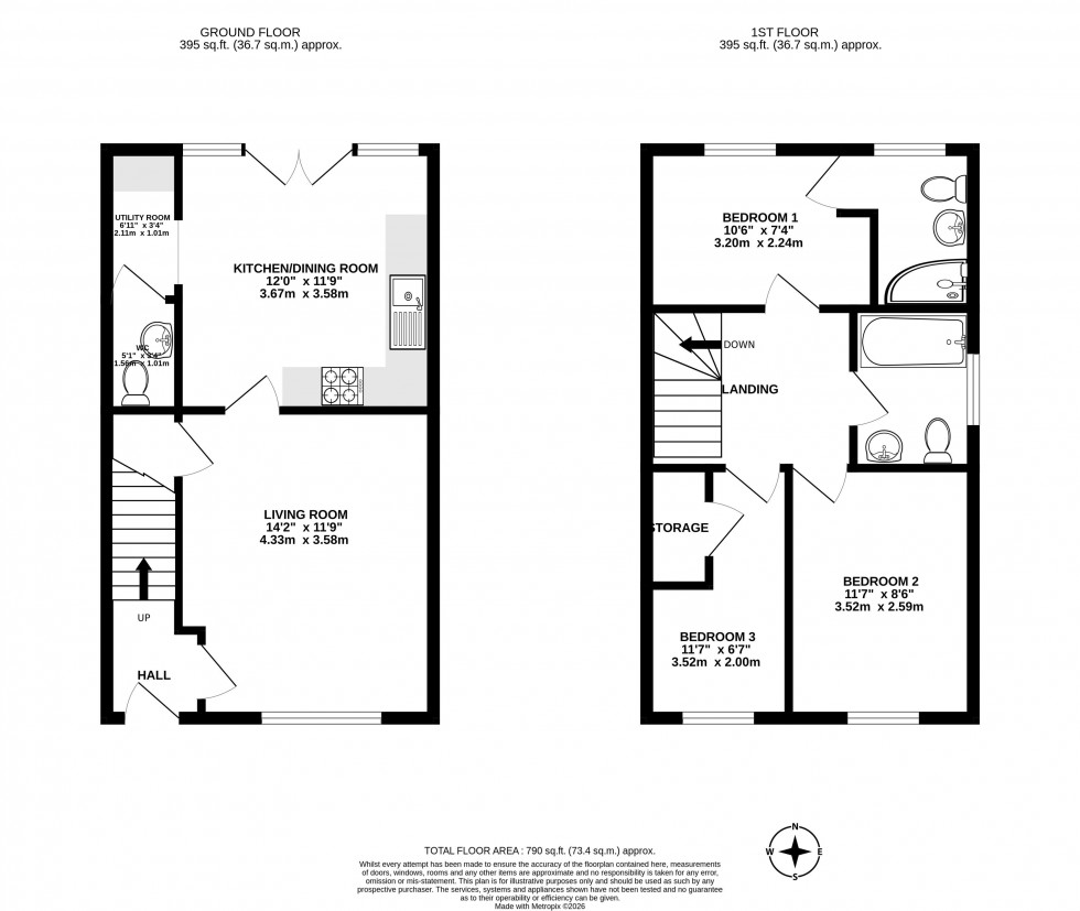 Floorplan for Bullrush Meadow, Standish, Wigan