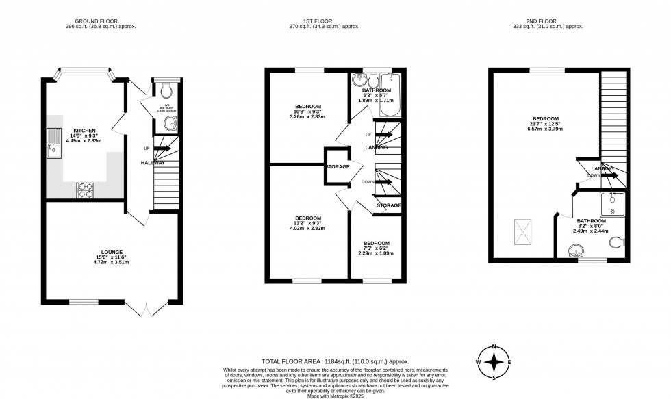 Floorplan for Hartley Green Gardens, Billinge, Wigan