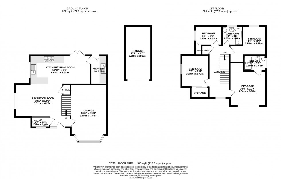 Floorplan for Lyon Close, Shevington
