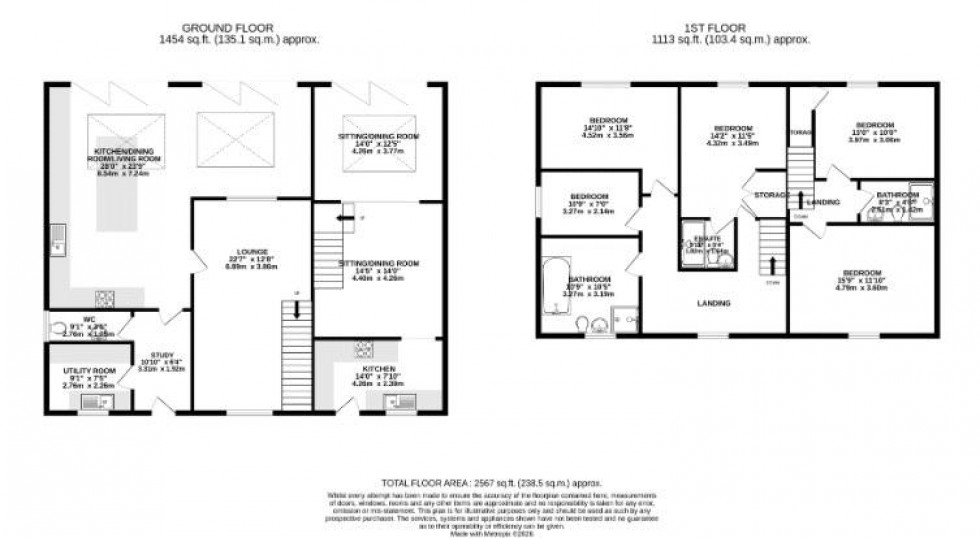 Floorplan for Firs Park Crescent, Aspull