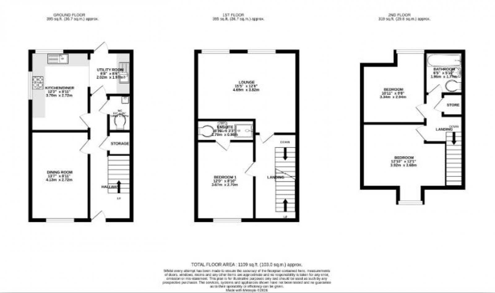 Floorplan for Trevore Drive, Standish, Wigan