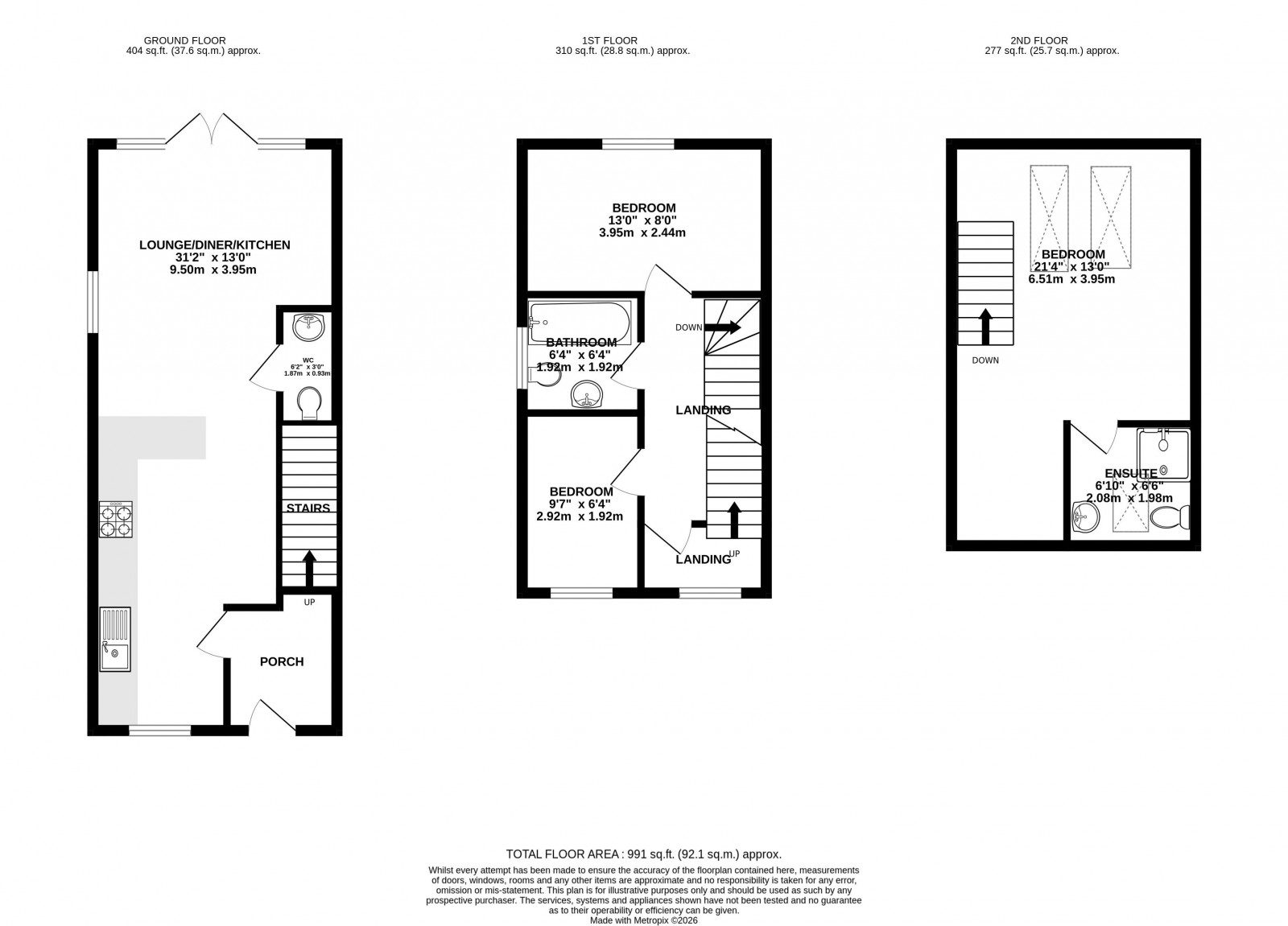 Floorplan for Bracken Close, Standish,  Wigan