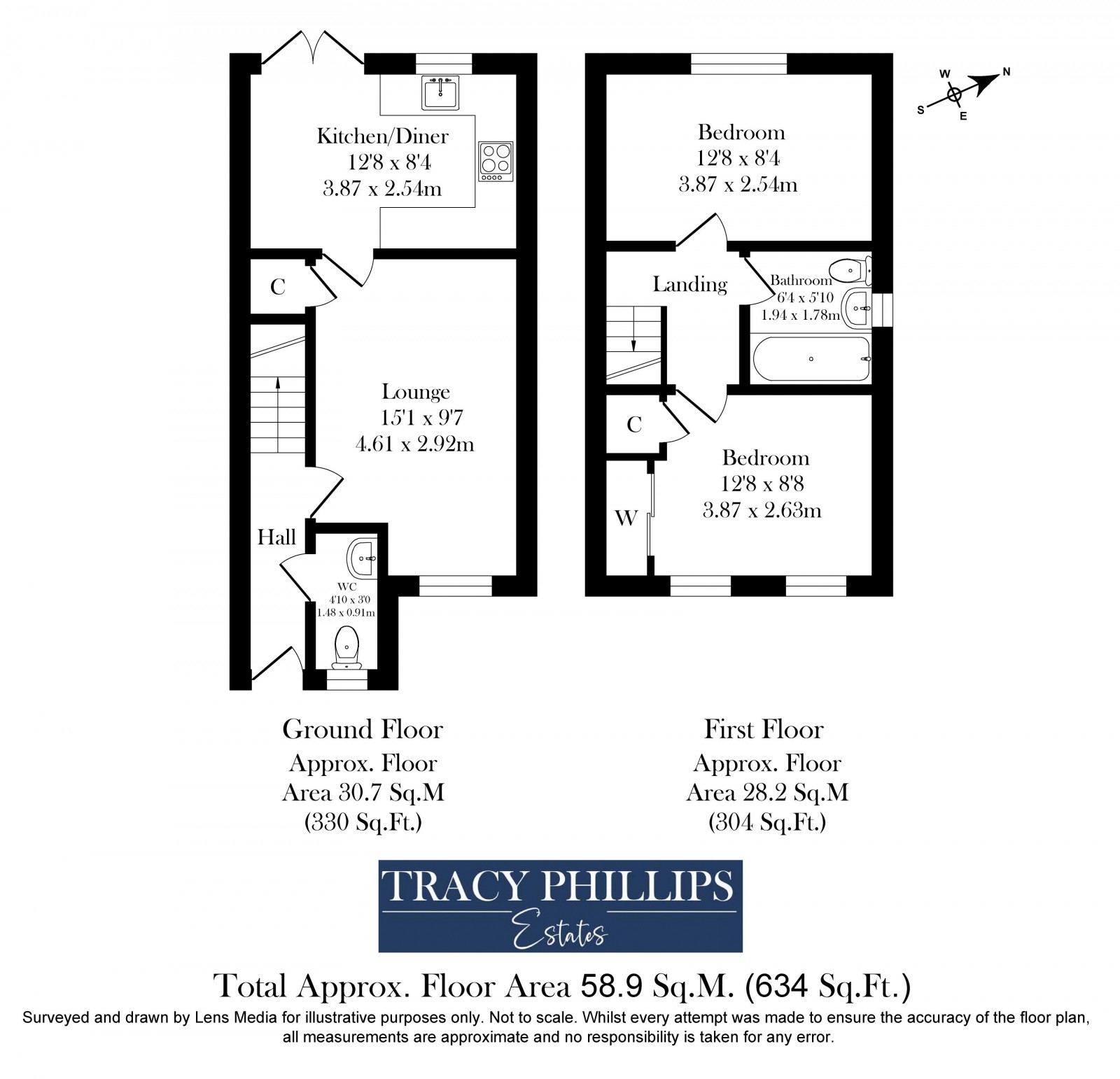 Floorplan for Vardon Drive, Standish, Wigan