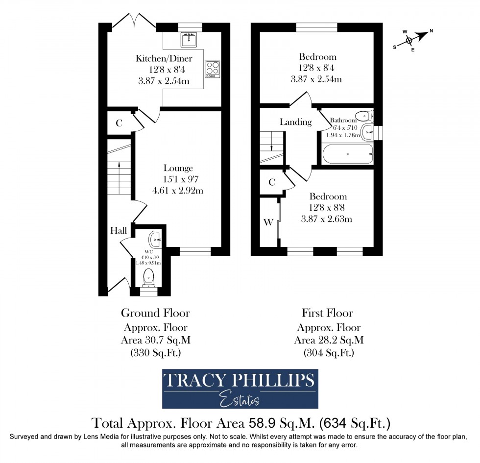 Floorplan for Vardon Drive, Standish, Wigan