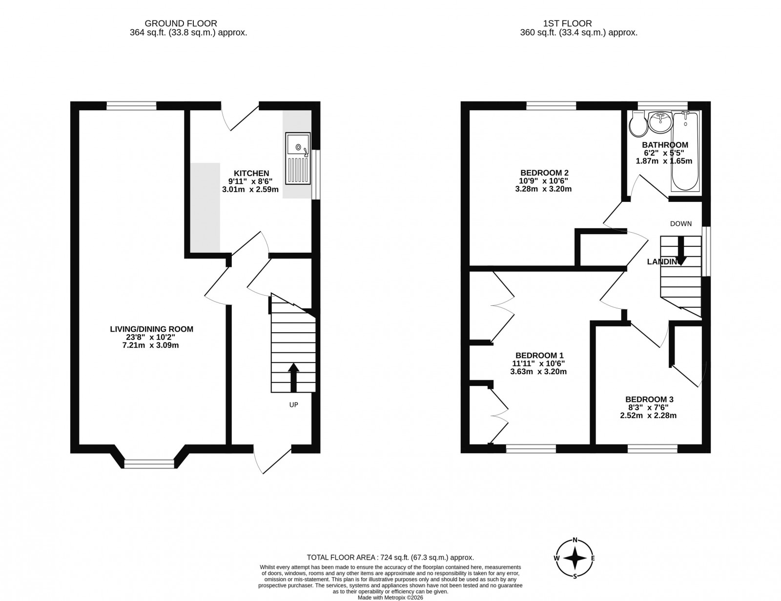 Floorplan for Bradley Lane, Standish, Wigan